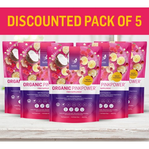 5 x Organic Pink Power